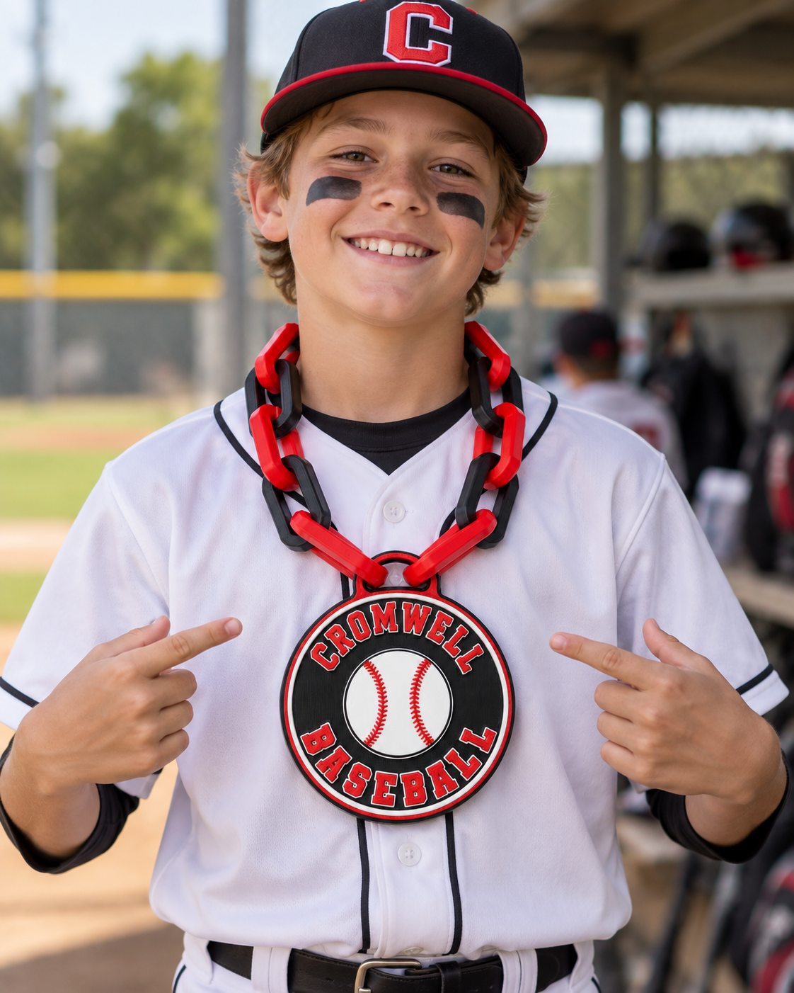 Cromwell Baseball Hype Chain with Medallion