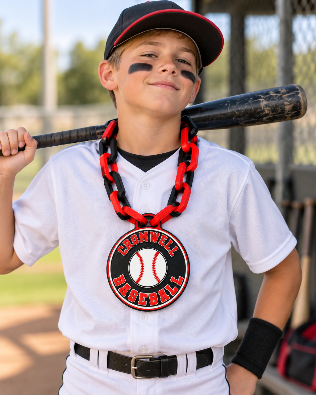 Cromwell Baseball Hype Chain with Medallion