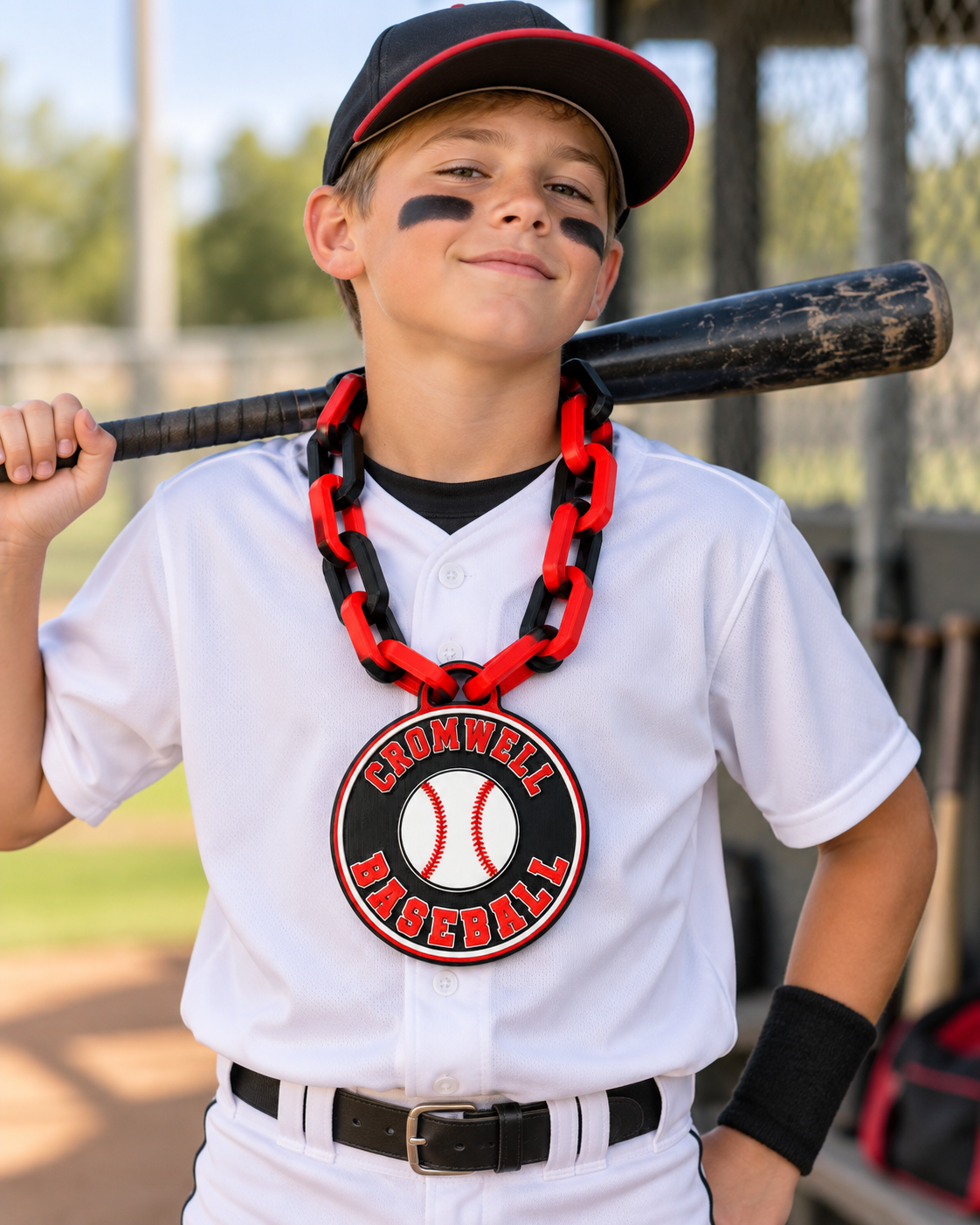 Cromwell Baseball Hype Chain with Medallion
