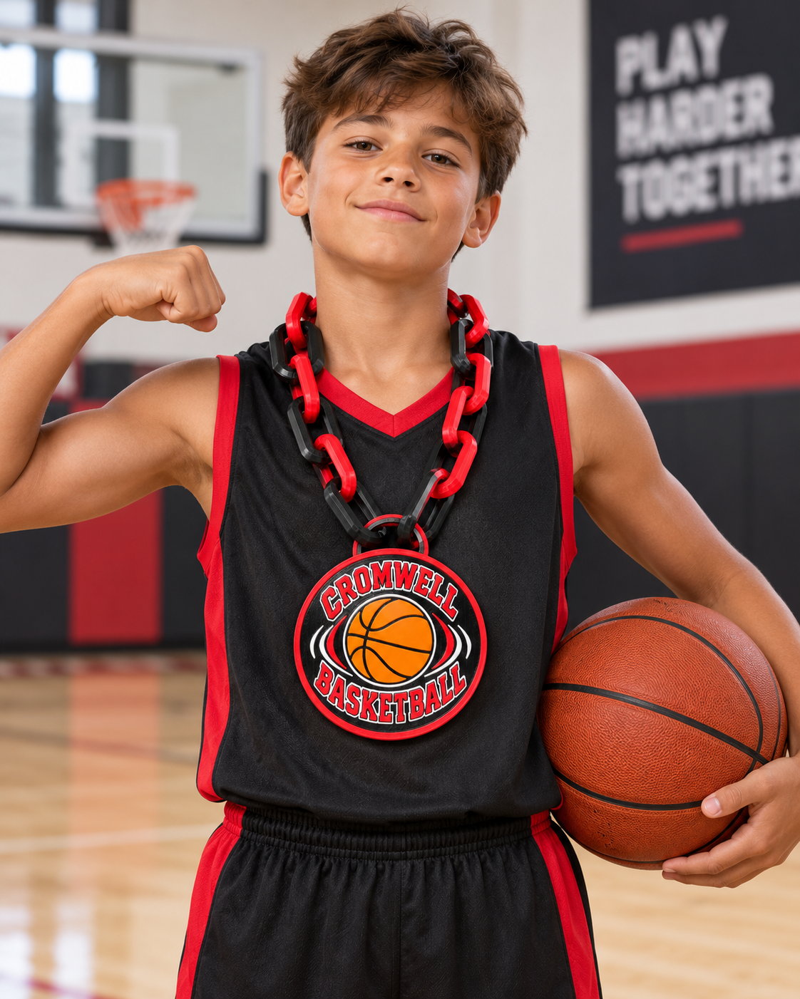 Cromwell Basketball Hype Chain with Medallion