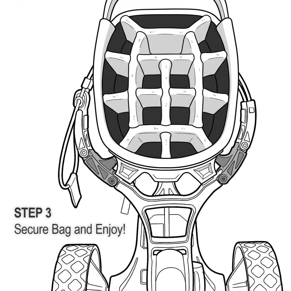 Golf Bag Stabilizers for Motocaddy Electric Caddies - photo 4